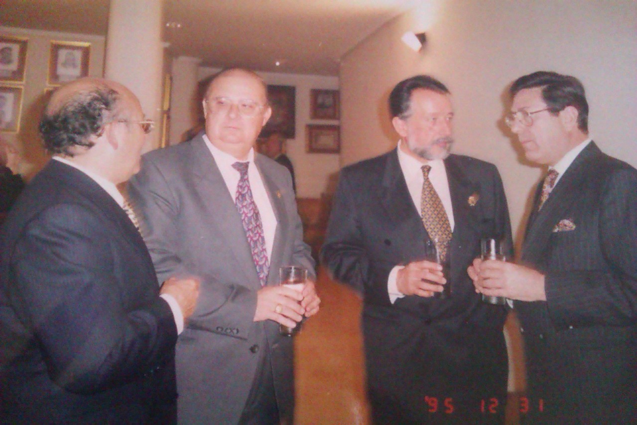 Con Rafael Talens, Alfonso Grau y B. Adam