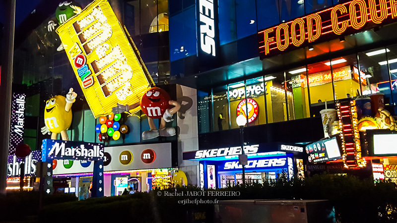états unis, las vegas, nevada, strip, m&ms, ville la nuit, sin city, rachel jabot ferreiro, erjihef photo