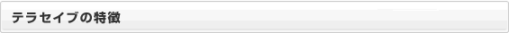 テラセーブの特徴