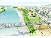 河川敷利用イメージパース