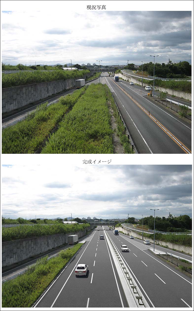 道路フォトモンタージュ road rendering images, photo montage