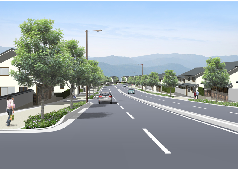 CG道路パース　 road perspective