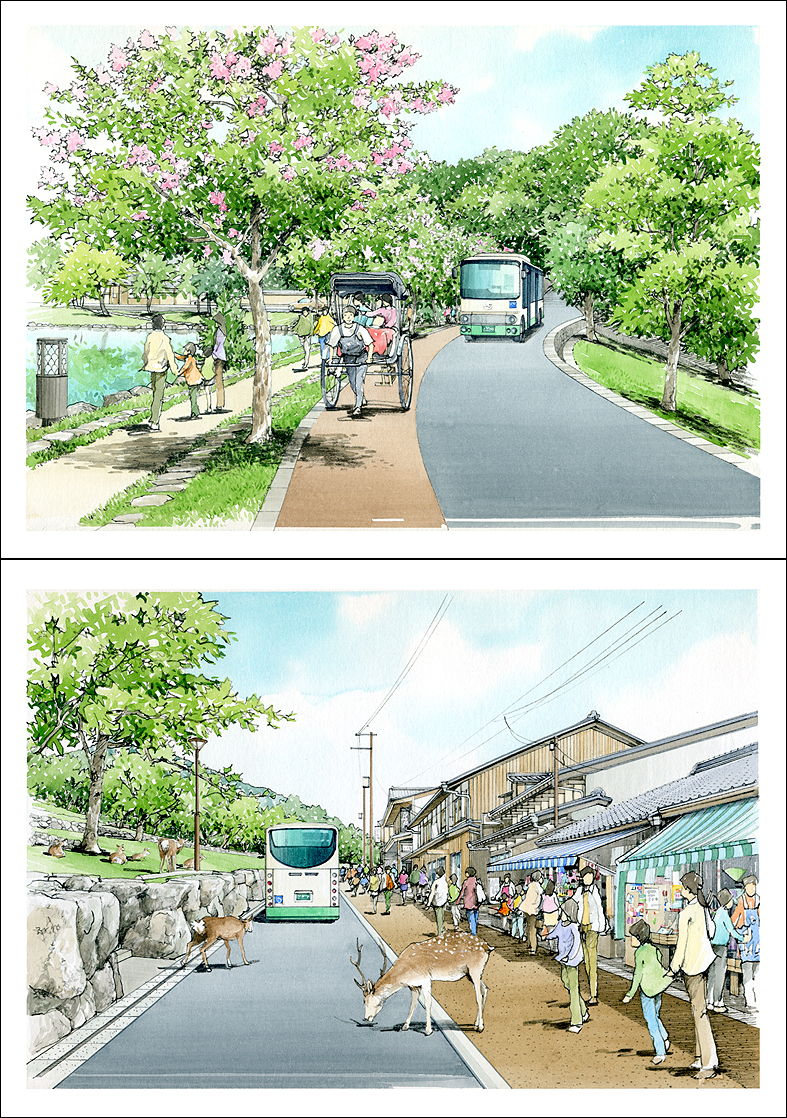 道路整備イメージパース　road perspective