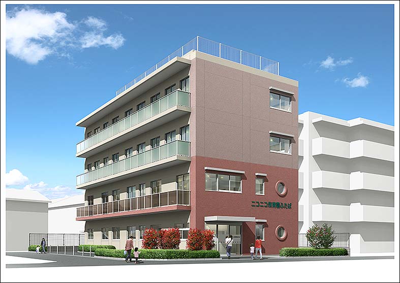 公共施設外観パース Public facilities image rendering