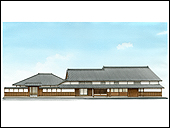 文化財建築パース