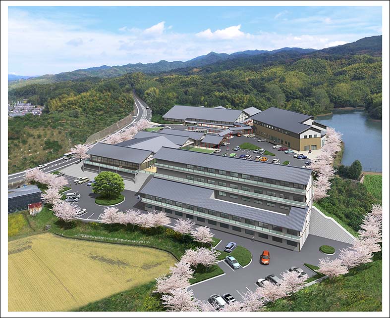公共建築完成イメージフォトモンタージュ Public facilities image rendering
