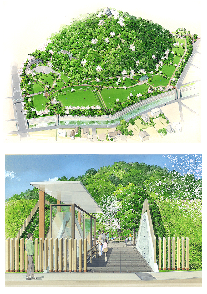 遺跡公園パース　park perspective