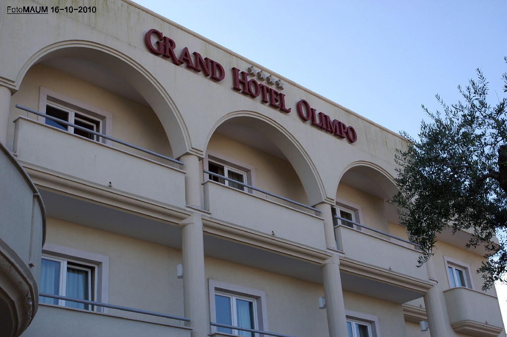 FACCIATA GRAND HOTEL OLIMPO, SEDE DEL MEETING SAL 2010