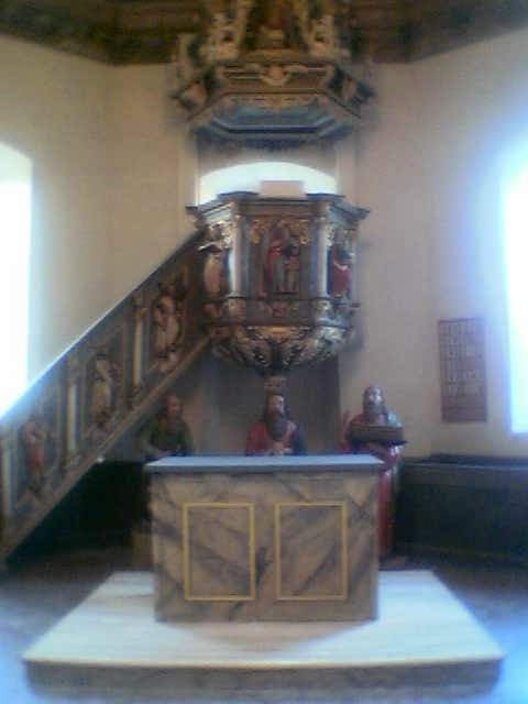 Altar und Kanzel in Seebach