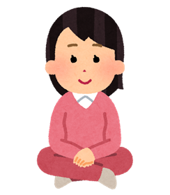あぐらで座っても骨盤は開きません