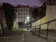 Ne dirait-on pas Montmartre ? Et pourtant, nous sommes à Liège. L'escalier des 600 Franchimontois.