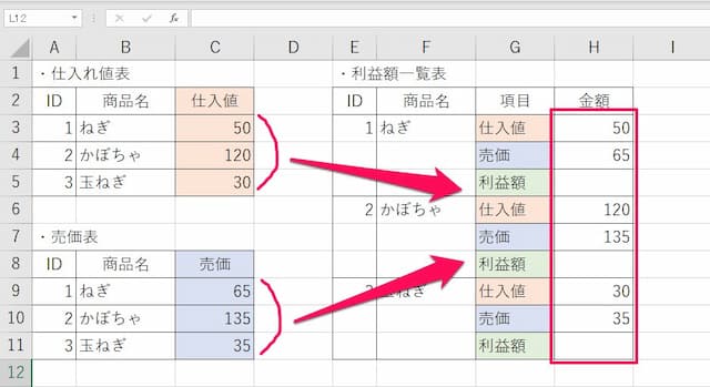 参照先がずれる時の対処法