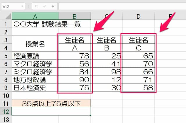 Countifs関数で検索条件範囲を複数列 連続 飛び飛びで指定する方法 病院seにゃんとのパソコントラブル解決 エクセル関数 Vba活用術