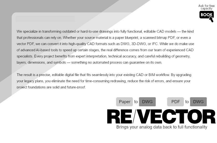 Re-vectorization and digitization