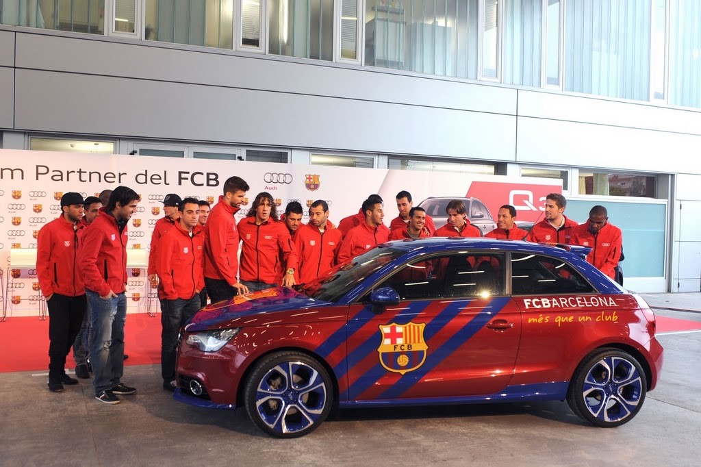 El equipo español FC Barcelona se hizo acreedor a un Audi para la temporada 2010-2011
