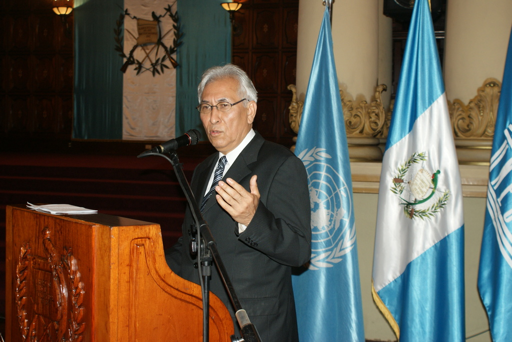 El Director y Representante de la UNESCO, Dr. Edgar Montiel, presentó las áreas que actualmente se trabajan y el enfoque que la organización da en temas como Prevención de Violencia, Educación para la Reducción de Riesgo de Desastres, entre otros temas.