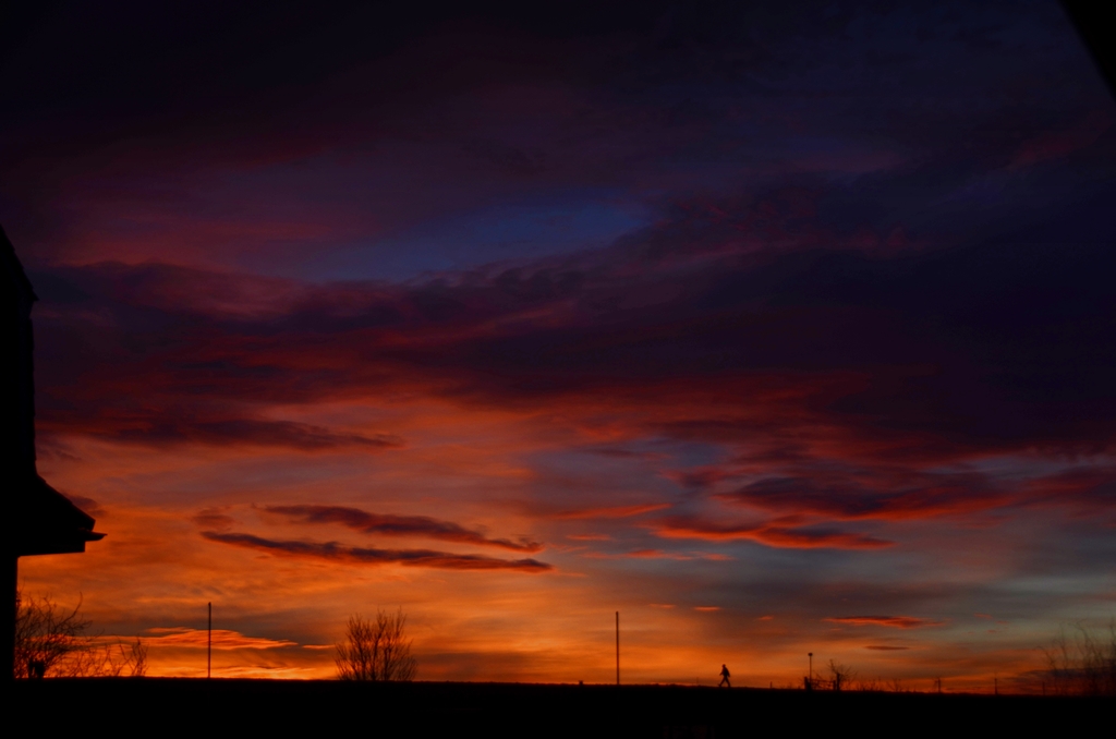 Burning II with silhouettes