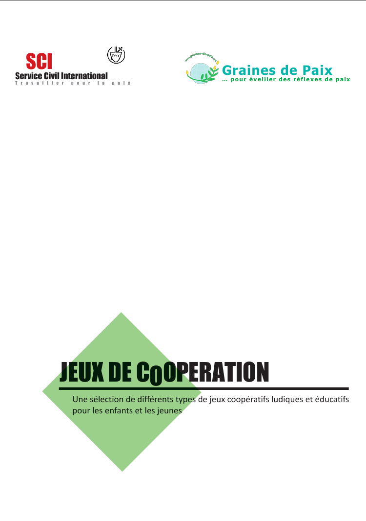 Jeux de coopération. PDF gratuit. Coopération. Solidarité. Fraternité. Philosophie pour enfants. CPS. Compétences psychosociales.