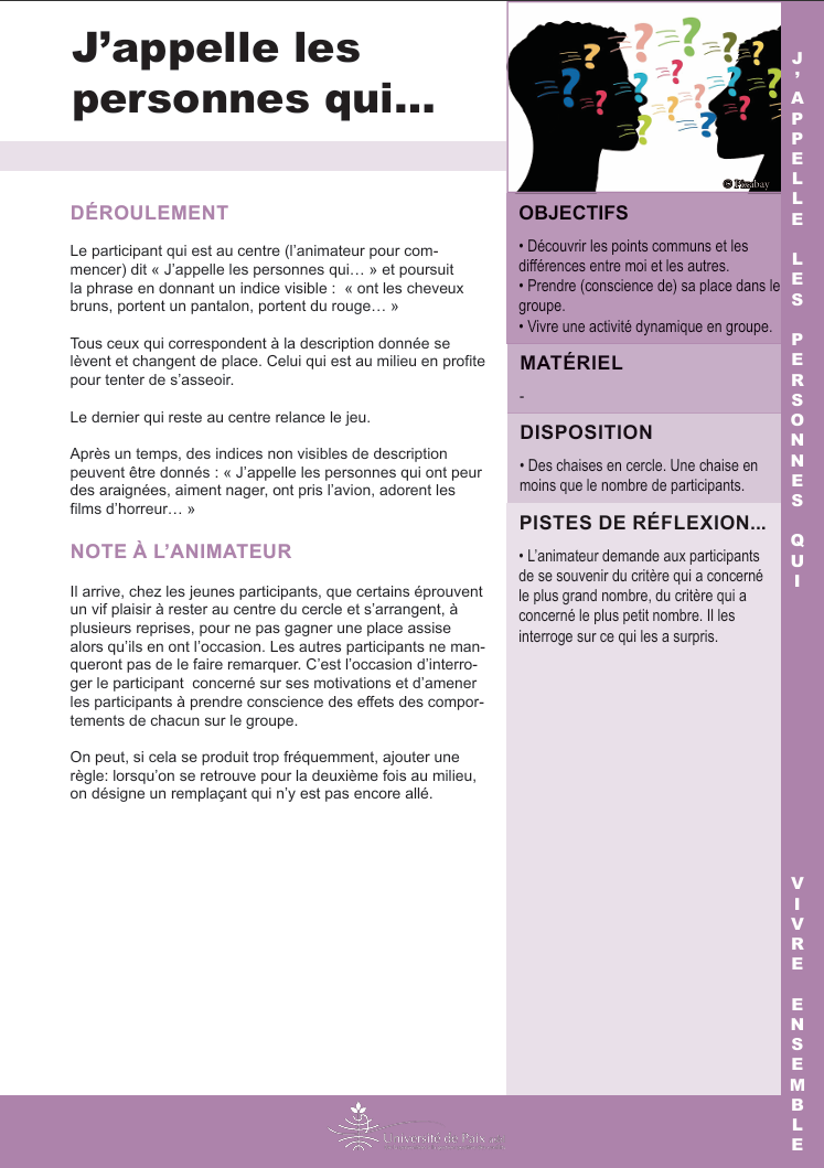 Gestion de conflit acitivités jeux gartuits. Université de paix. CNV. Violence. Communication. 35 fiches d'activités gratuites. PDF GRATUIT. Yasmine Dogot.