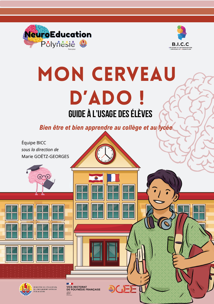 Mon cerveau d'ado. Guide à l'usage des élèves. Collégiens. PDF gratuit cerveau.