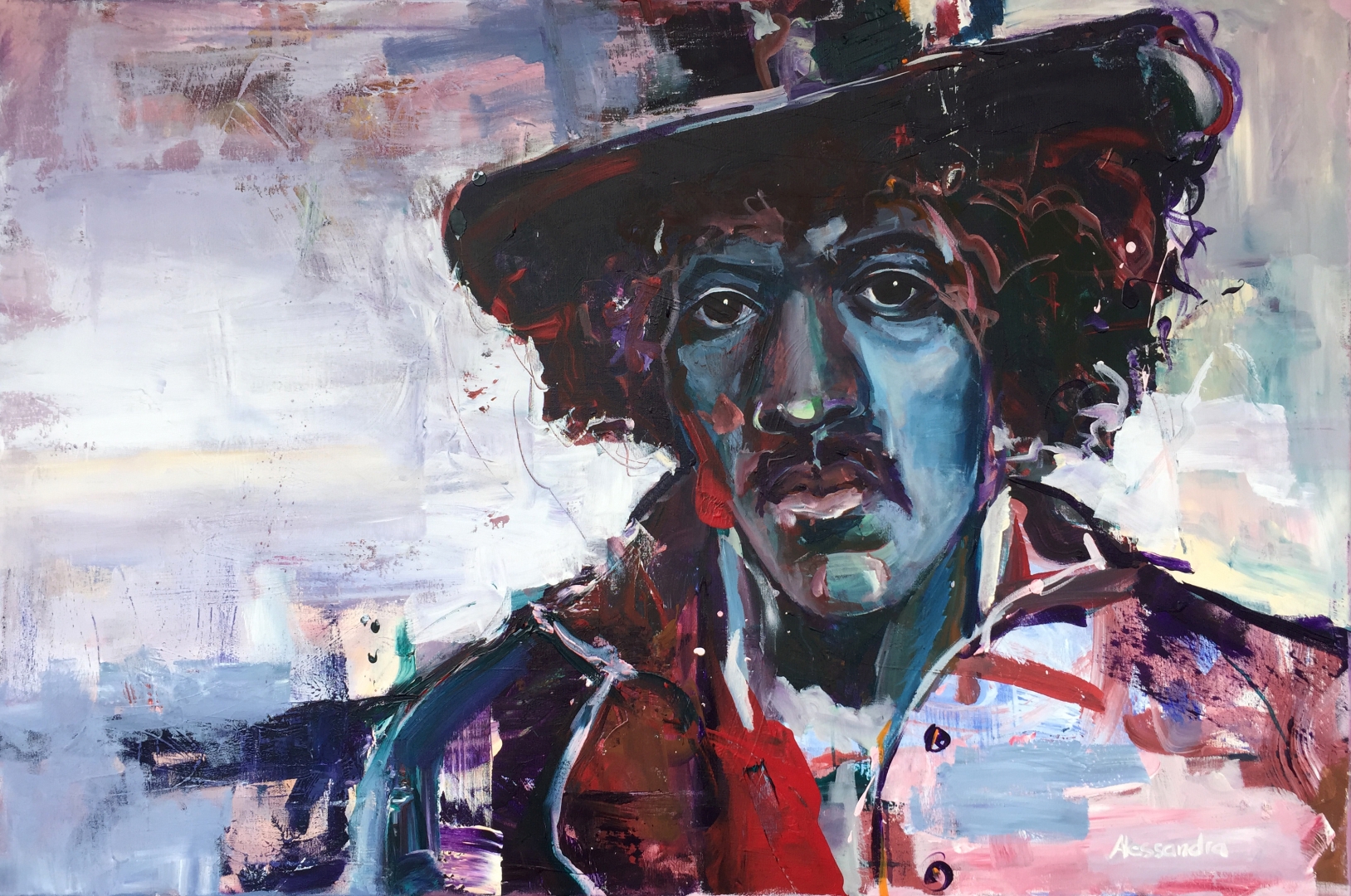 Jimi Hendrix 120x80 cm