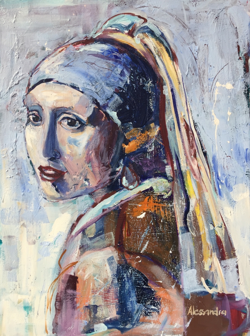 Girl with the Pearl Earring 80x60 cm 