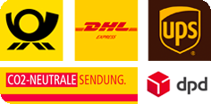 Deutsche Post DHL DPD UPS - CO₂-neutrale Sendungen über Paketdienstleister