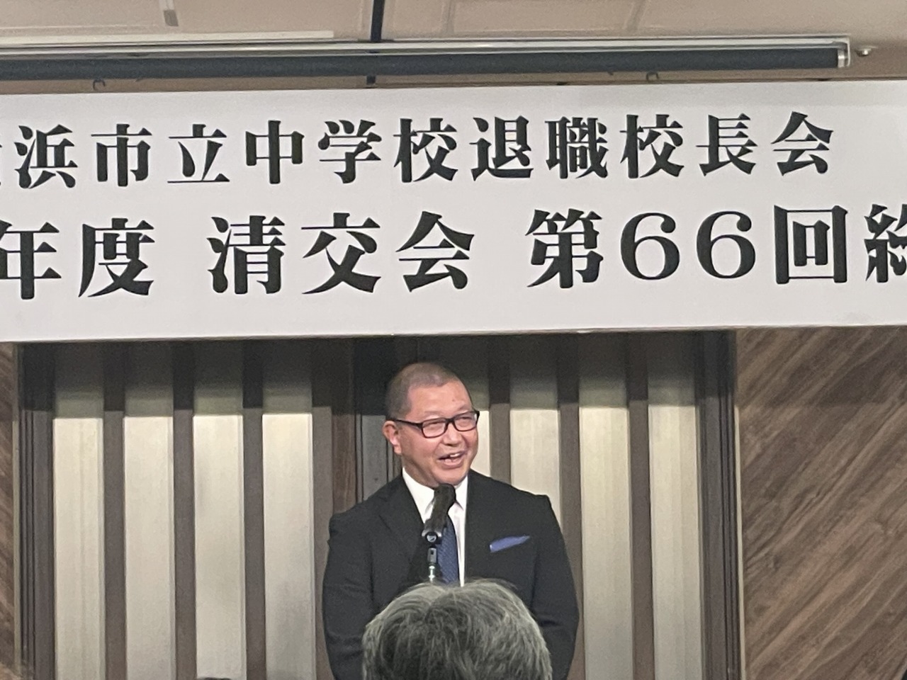 新会員を代表して斎藤浩司様から心強いご挨拶をいただきました。