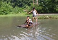 いかだ遊び
