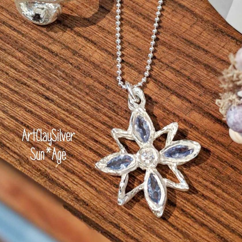 アートクレイシルバー製、純銀ペンダントヘッド完全オリジナル一点物