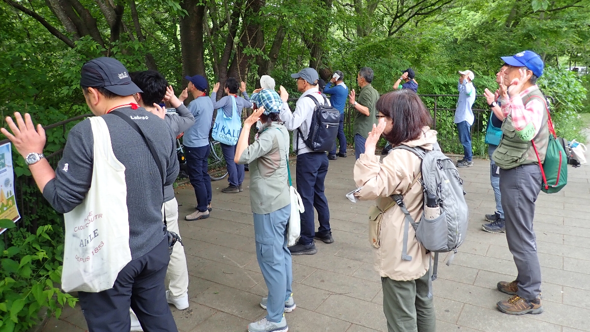 芝原 久　「FIT友の会」資格取得支援講座「森林内の野外活動(音いくつ)」 八王子市長池公園自然館・公園内　2023年5月7日(日)