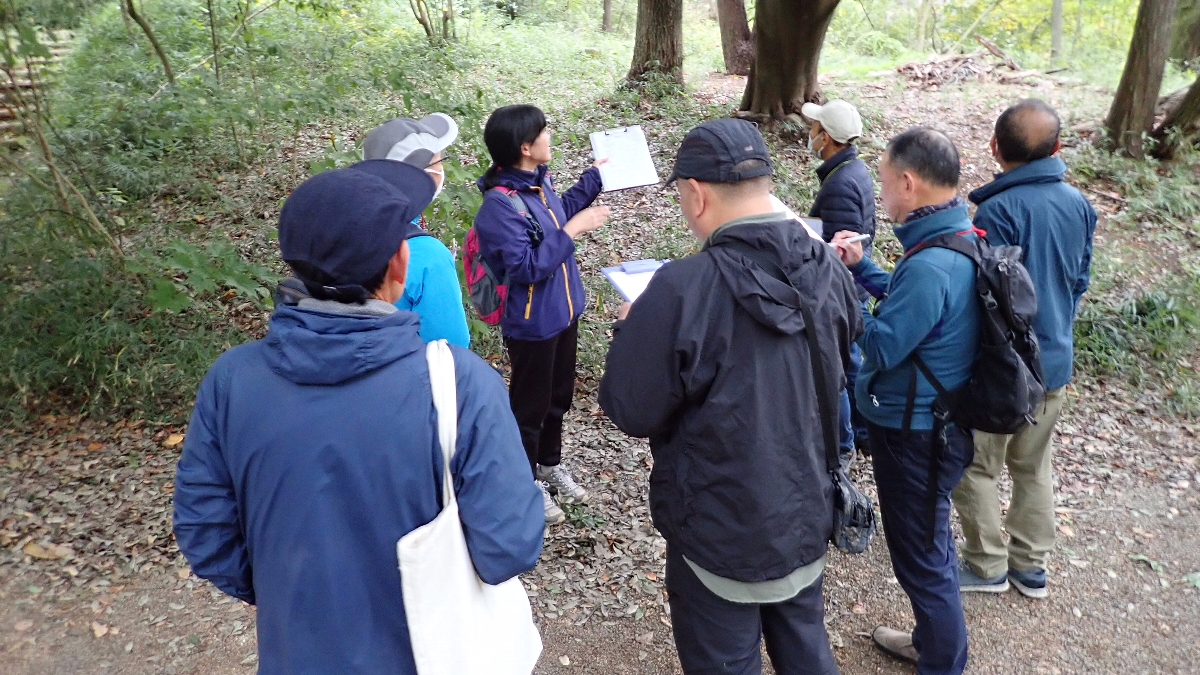 芝原 久　「FIT友の会」資格取得支援講座「自然観察」基礎研修　八王子市長池公園自然館・公園内　2023年11月12日(日)