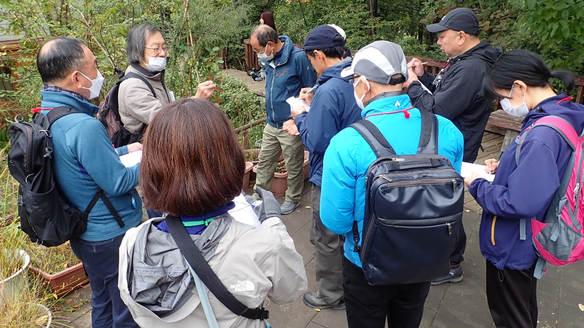 芝原 久　「FIT友の会」資格取得支援講座「自然観察」基礎研修　八王子市長池公園自然館・公園内　2023年11月12日(日)