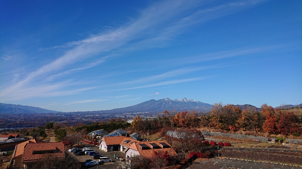 室伏憲治　八ヶ岳連峰の遠景　山梨県北杜市明野町 2022年11月25日