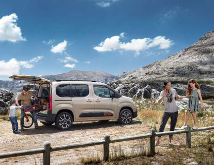 Richtig viel Platz im neuen Citroën Berlingo bei Vallorani in Ebersberg