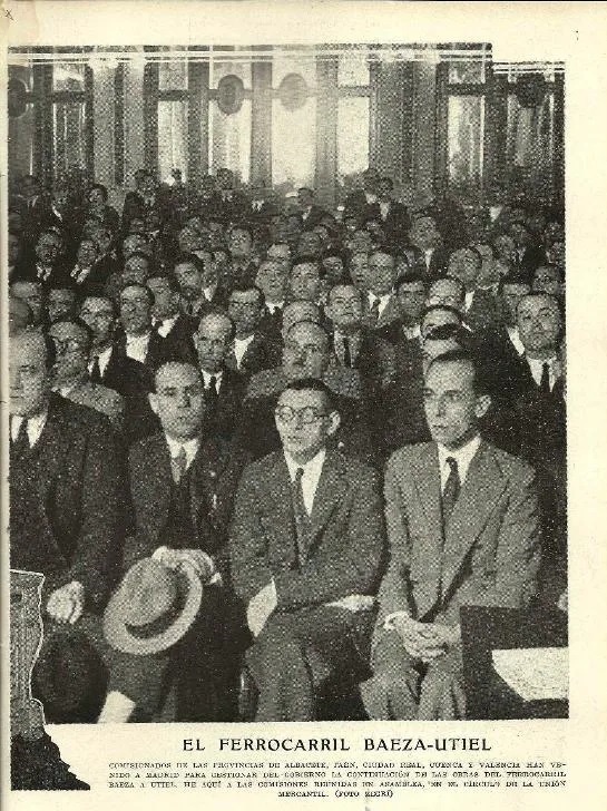 Asamblea sobre el ferrocarril Baeza-Utiel- 1933