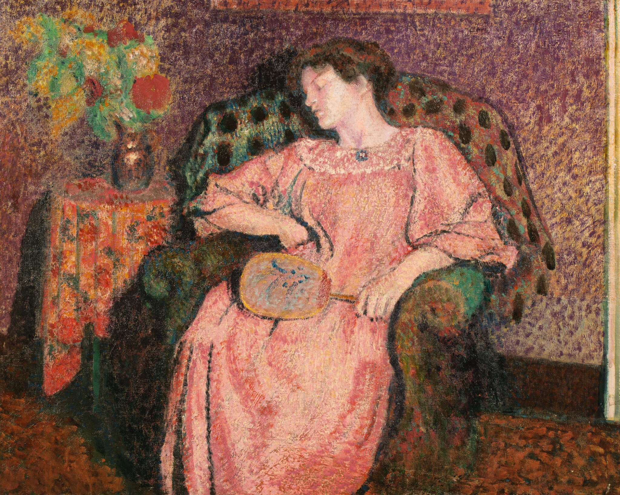 ꧁ Georges Lemmen 🇧🇪, La Sieste, fin XIXe ꧂