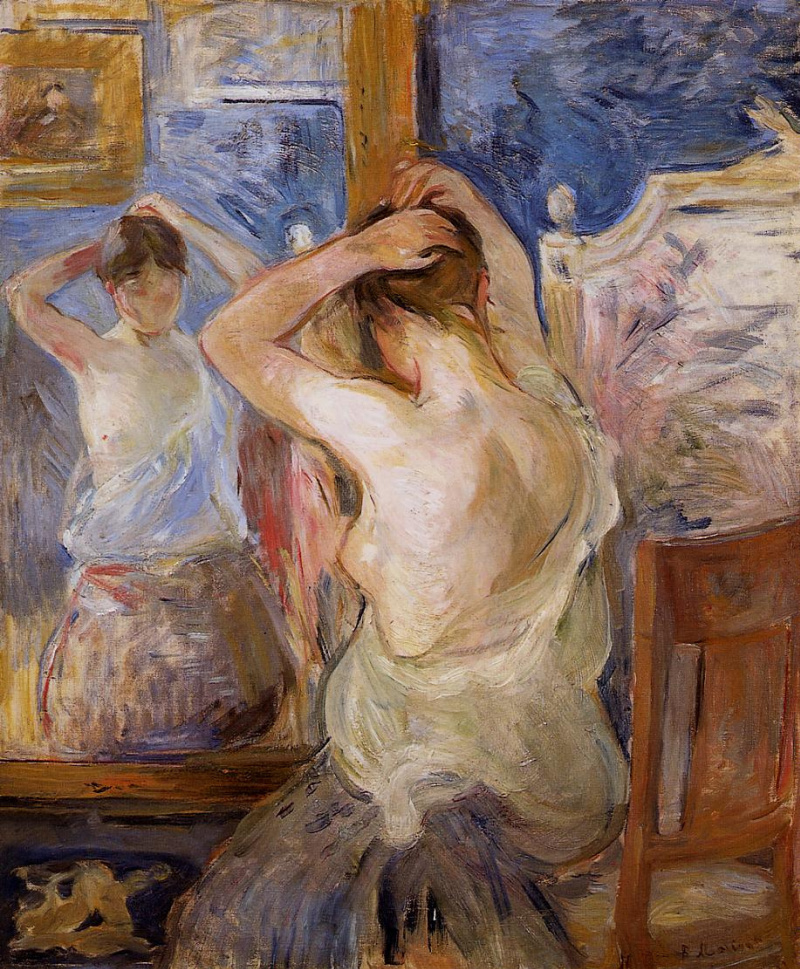 ꧁ Berthe Morisot, Près du miroir, 1890 ꧂