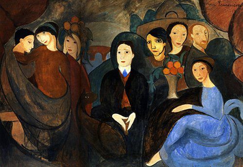 ꧁ Marie Laurencin, Apollinaire et ses amis, 1909 ꧂