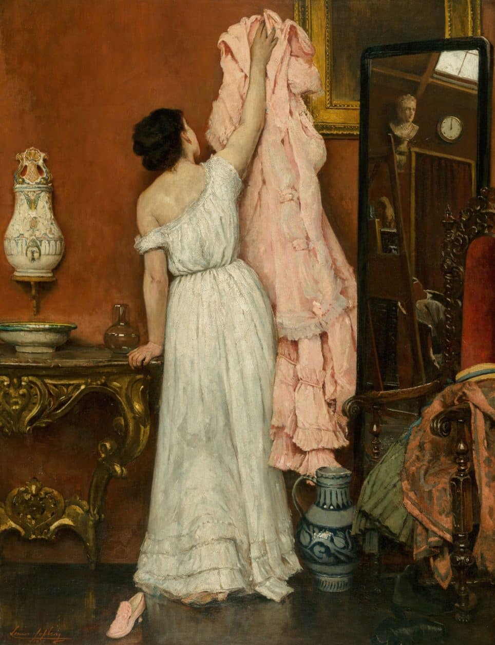 ꧁ Louise Jopling 🏴󠁧󠁢󠁥󠁮󠁧󠁿, Une Cendrillon moderne, 1875 ꧂