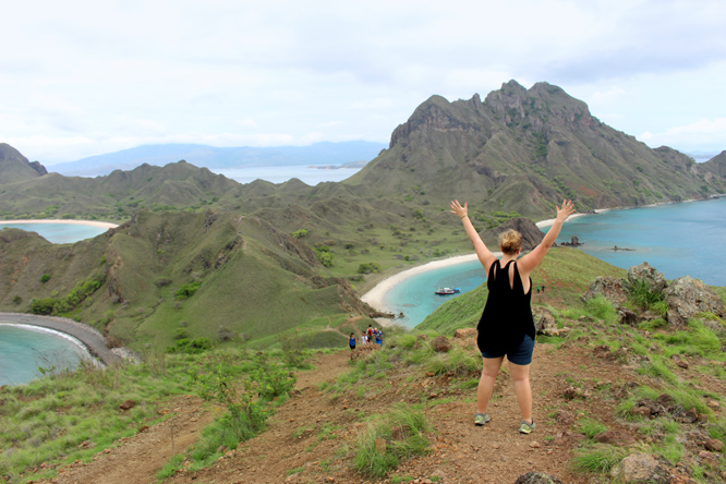 hiking Padar Mountain