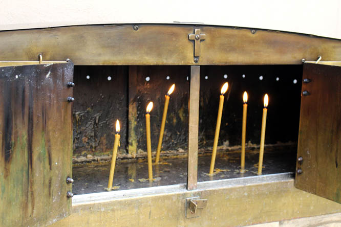 Candles at Monastery