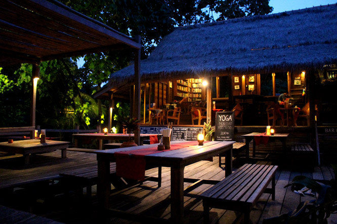 Restaurant at Castaway at night