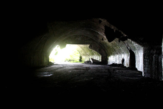 inside the tunnel