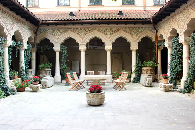 Courtyard of Stavropoleos Monastery