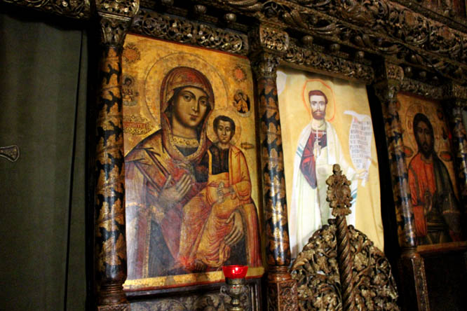 Mural in Stavropoleos Monastery Dome