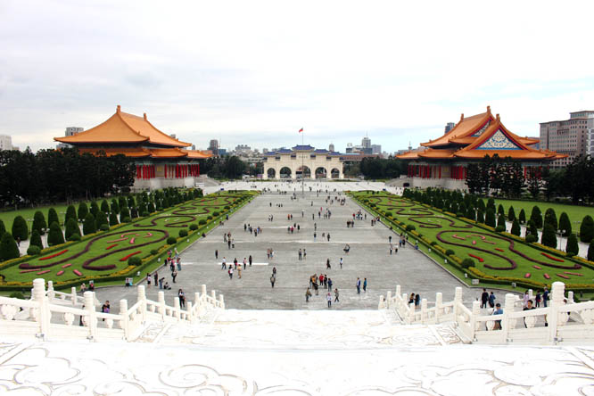 View from the memorial hall