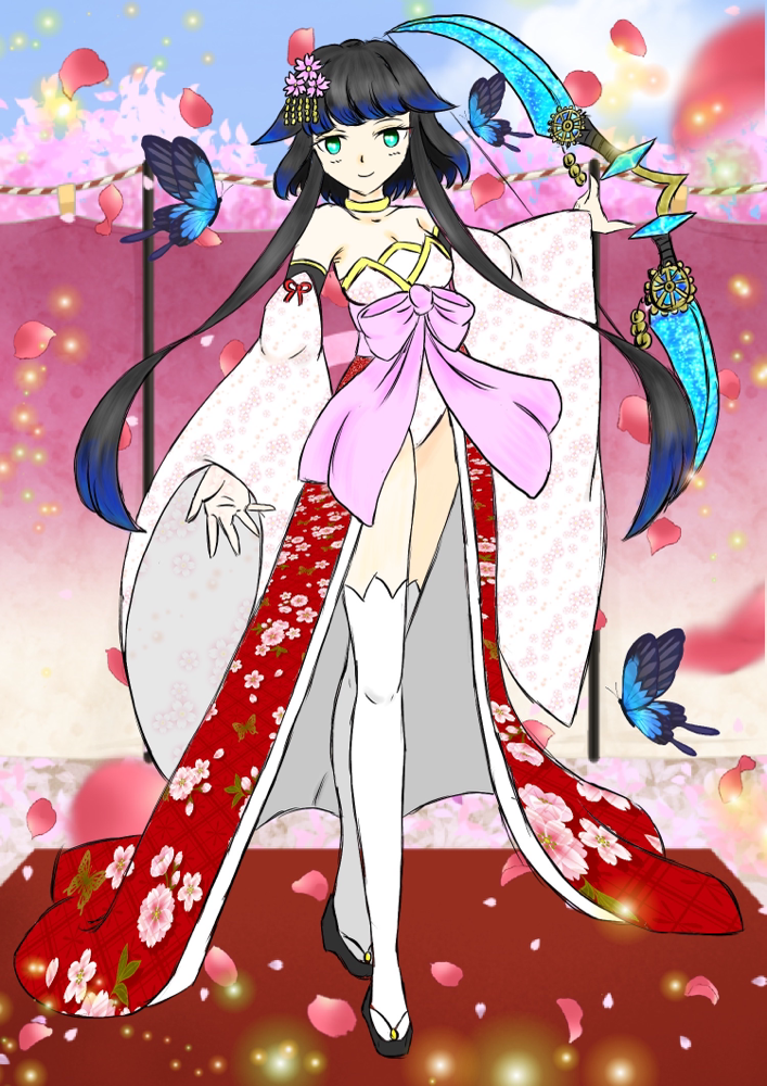 戦巫女【天乃目桃花】（戦国BASARA）