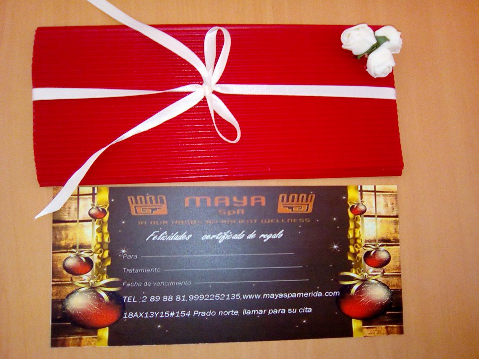 certificados de regalo spa maya spa merida