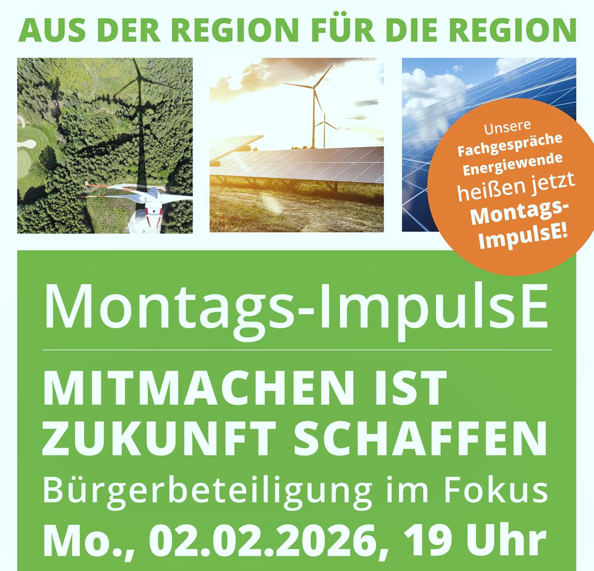 Montags-ImpulsE – Gemeinsam in die Energiewende investieren